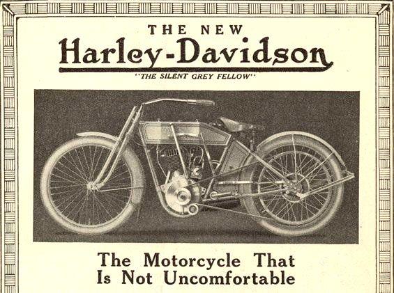 Early poster of Harley-Davidson | Brone