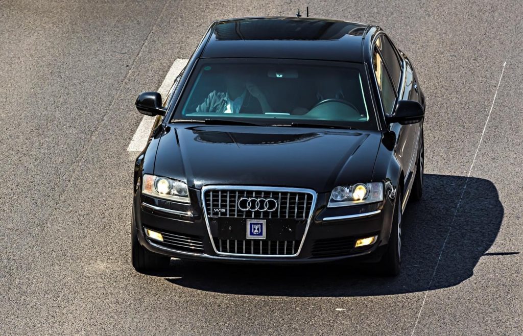 Test of an armored Audi