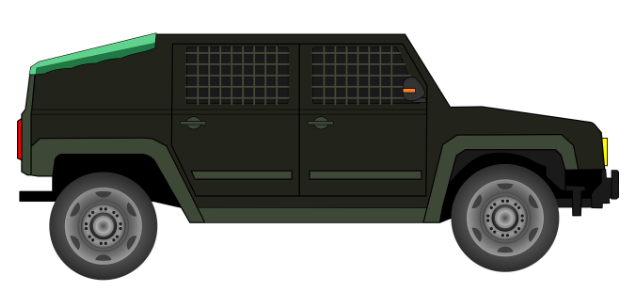 "Senator Armored Vehicle - ready for off-road in natural disasters "